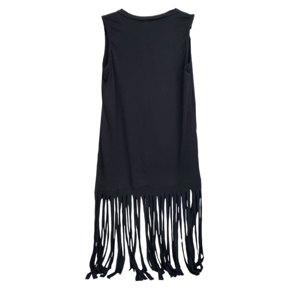 NYC 1X Swim Dress Cover with Fringed Bottom - Picture 3 of 5